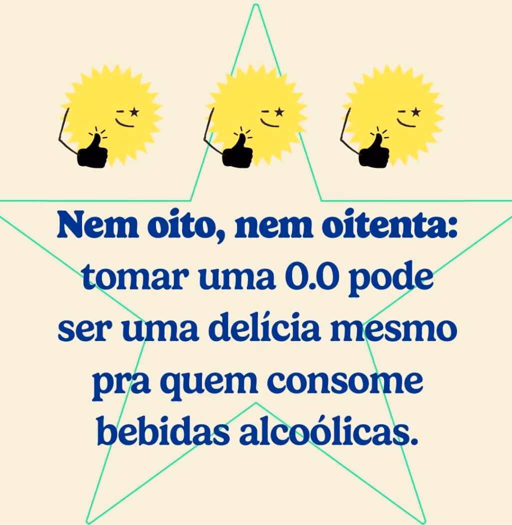 Nem oito, nem oitenta: tomar uma 0.0 pode ser uma delícia mesmo pra quem consome bebidas alcoólicas.