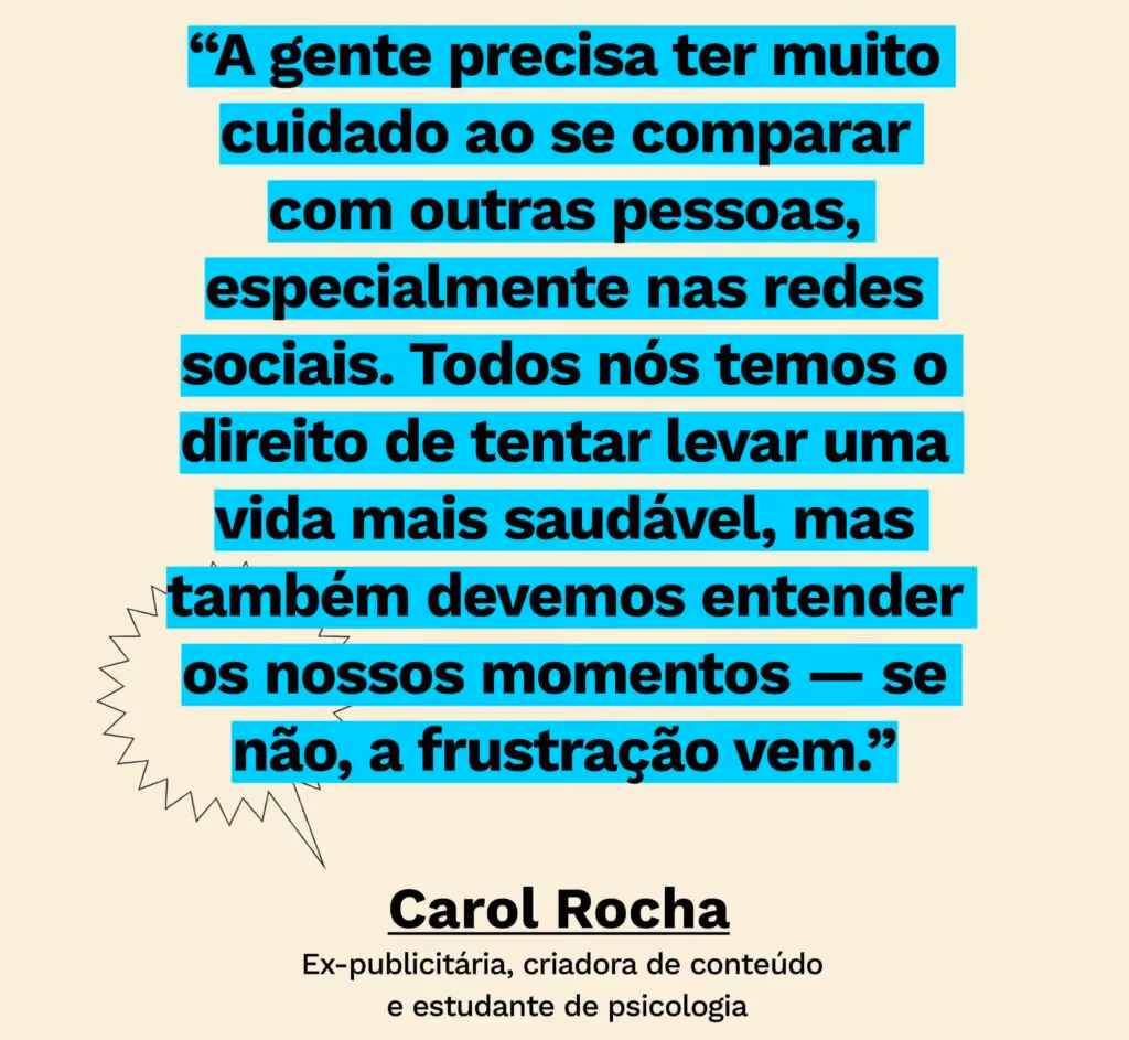 Frase do episódio Como ter hábitos saudáveis se estamos exaustas?, do podcast Desenrola