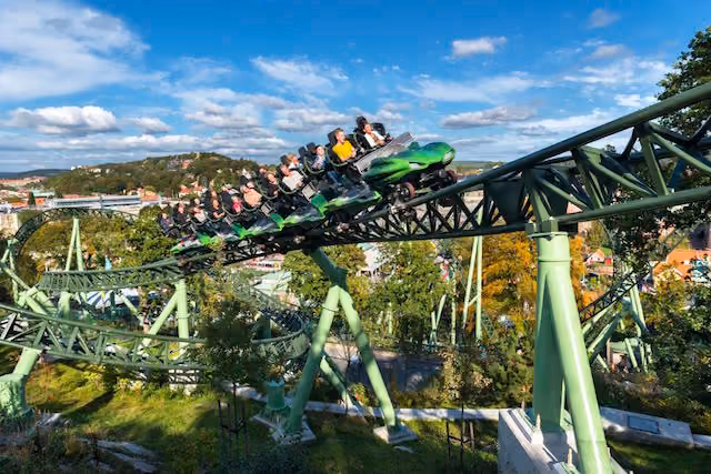 Helix, roller coaster, Liseberg Amusement Park