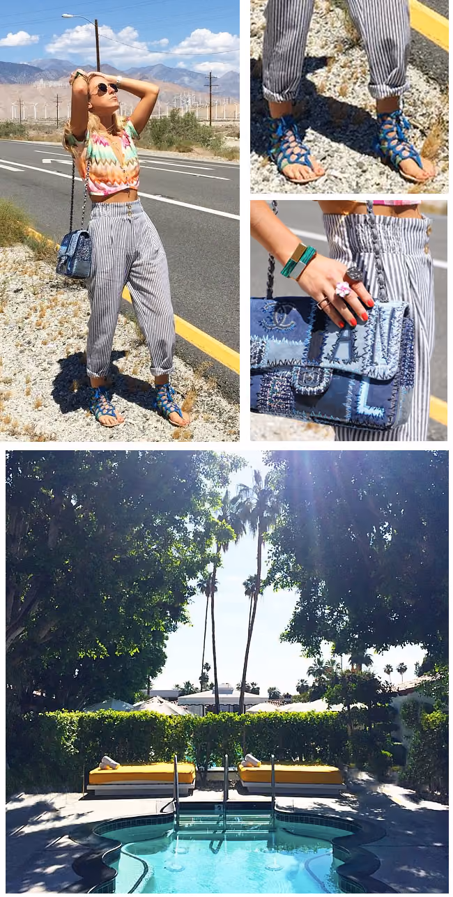 outfit of the day palm springs